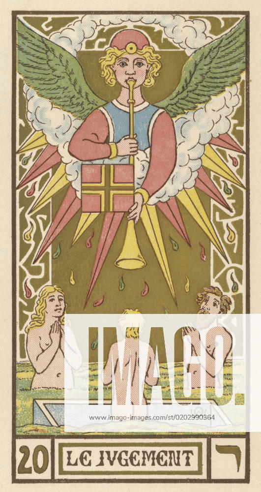 Tarot Card 20 - Le Jugement (Judgement) Tarot Card 20 - Le Jugement (Judgement). Date: 20th century