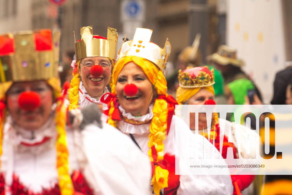 Traditional School Carnival Parade Schuul En Veedezuch In Cologne A general view of the traditional school carnival parade Schuul en Veedezuch in Cologne, Germany is being captured on February 19, 2023 Cologne Germany