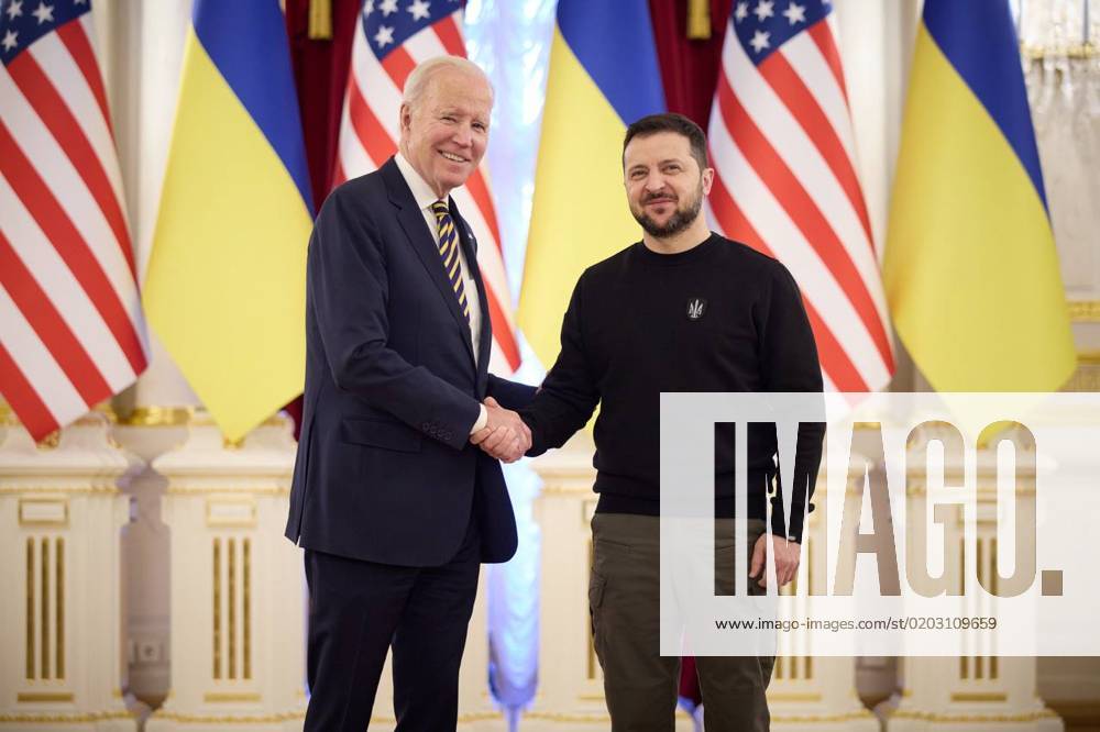 U.S. President Joe Biden has met with Ukraine s President Zelensky in Kyiv. The American leader had previously announced a trip to Poland but made the surprise visit to Kyiv on Monday 20 February 2023. Welcoming Biden, Zelensky said: Joseph Biden, welcome to Kyiv! Your visit is an extremely important sign of support for all Ukrainians. During Biden s trip to Kyiv, air raid sirens were heard, warning of a possible imminent air strike by Russia as Vladimir Putin continues his country s invasion of Ukraine. Although the front lines are in the East and South of the country after Russian troops were pushed back from Kyiv by staunch Ukrainian resistance, air strikes regularly hit civilian infrastructure and homes across all of Ukraine. Bid