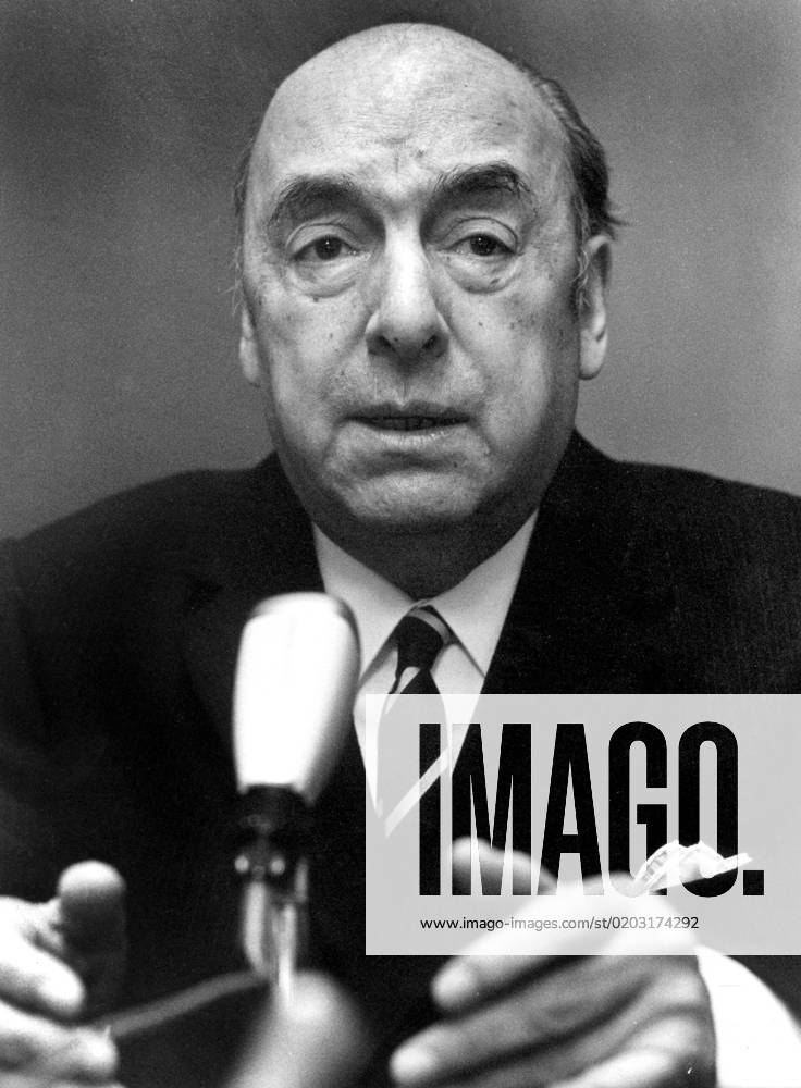 SCANPIX SWEDEN, 1971 12 08 Literature laureates through the ages Picture of 1971 laureate Pablo Neruda