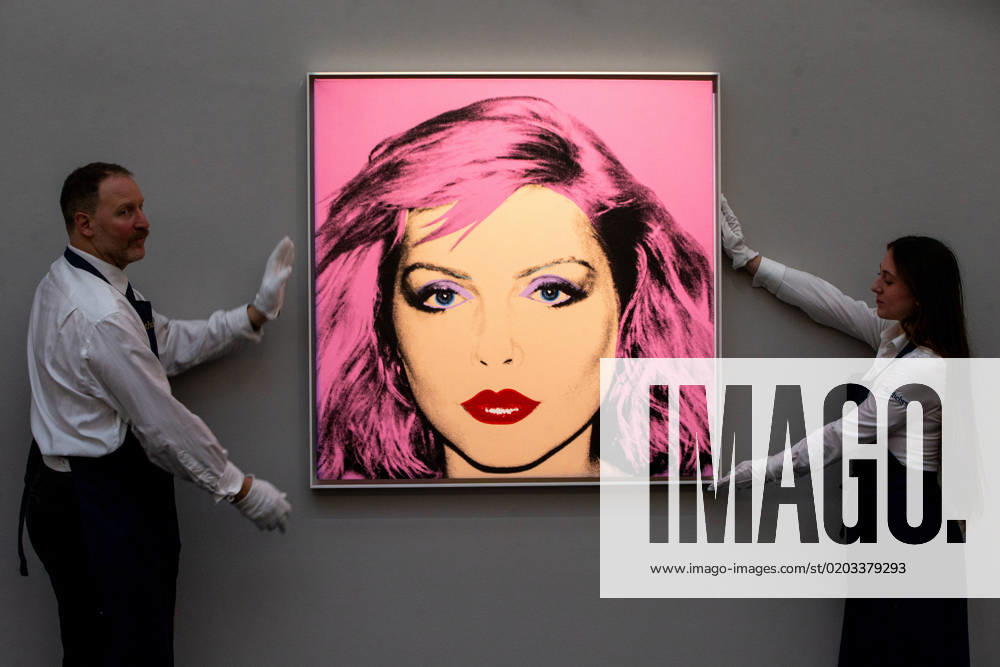 Andy Warhol s Bubblegum Pink Portrait of Pop Icon Debbie Harry, est. £4-6 million, is seen ahead of Sotheby s Auctions of Modern & Contemporary Art in London. London United Kingdom - ZUMAs262 20230222_zip_s262_045