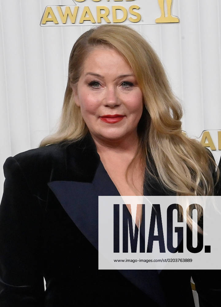 Christina Applegate attends the 29th annual SAG Awards at the Fairmont Century Plaza in Los Angeles, California on Sunday, February 26, 2023. LAP20230226111 JIMxRUYMEN