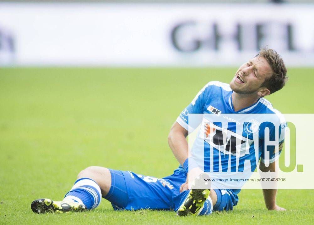 - GENT, BELGIUM: Gent s Brecht Dejaegere reacts during the gala match between Belgian first league soccer team KAA Gent and French Girondins de Bordeaux, Sunday 12 July 2015, in Gent. JASPERxJACOBS x04663190x