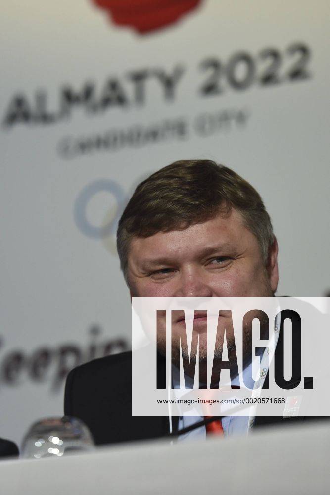 (CHINA OUT) Almaty 2022 Winter Olympics candidate city vice-chairman Andrey Kryukov attends the Almaty Bid Committee press briefing prior to the 128th IOC Session on July 29, 2015 in Kuala Lumpur, Malaysia. CFP470917805