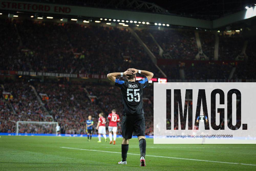 - MANCHESTER, UNITED KINGDOM: Club s Tuur Dierckx reacts during a soccer game between British club Manchester United ManU FC and Belgian team Club Brugge KV in Manchester, United Kingdom, Tuesday 18 August 2015, the first leg of the play-offs for the UEFA Champions League competition. BRUNOxFAHY x04682762x