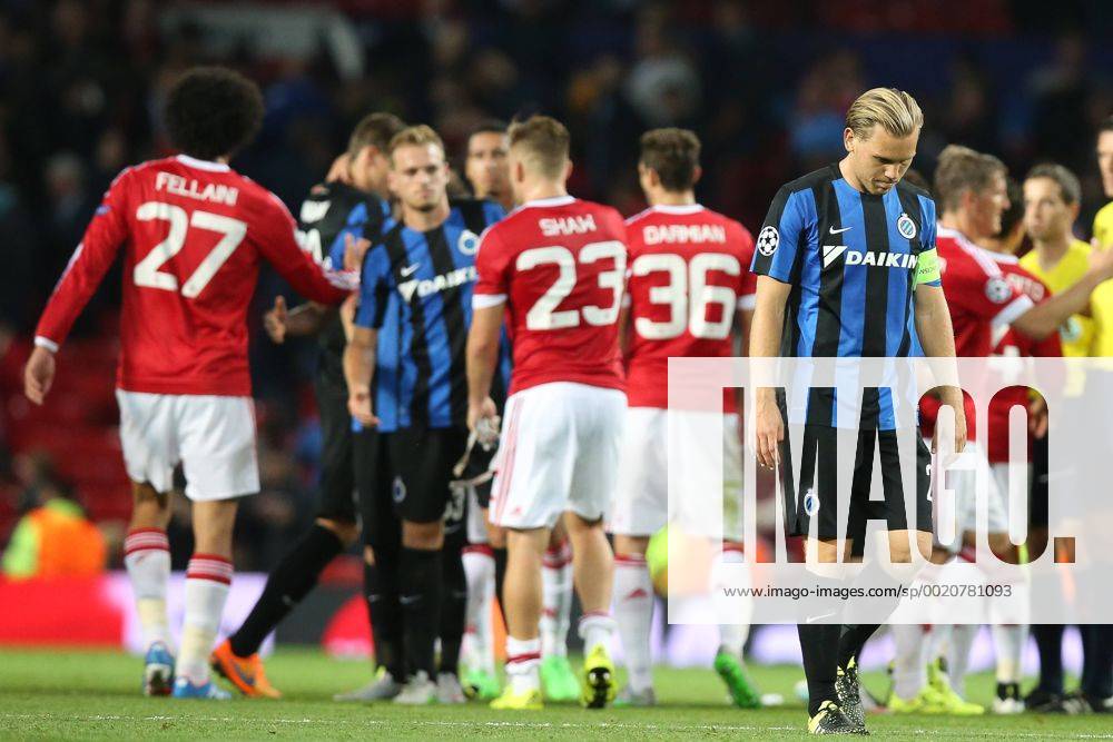 - MANCHESTER, UNITED KINGDOM: Club s Rudy Ruud Vormer looks dejected after a soccer game between British club Manchester United ManU FC and Belgian team Club Brugge KV in Manchester, United Kingdom, Tuesday 18 August 2015, the first leg of the play-offs for the UEFA Champions League competition. BRUNOxFAHY x04682786x