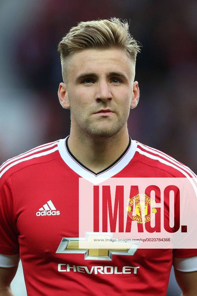 Luke Shaw of Manchester United ManU - Manchester United vs. Club Brugge - UEFA Champion s League Play Off - Old Trafford - Manchester - 18 08 2015 Pic Philip Oldham SportImage .