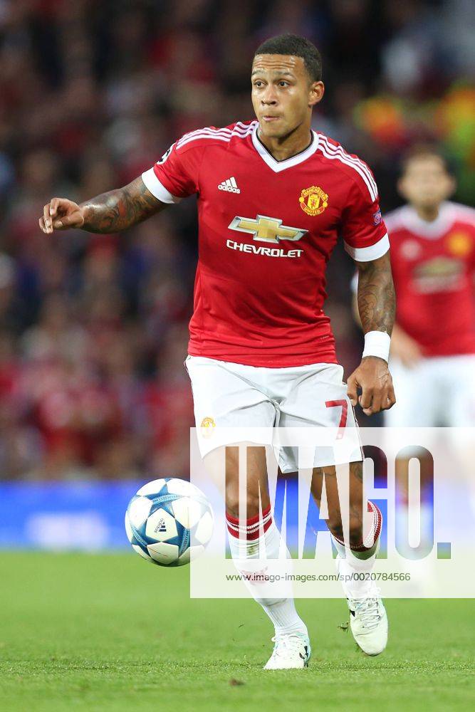Memphis Depay of Manchester United ManU - Manchester United vs. Club Brugge - UEFA Champion s League Play Off - Old Trafford - Manchester - 18 08 2015 Pic Philip Oldham SportImage .