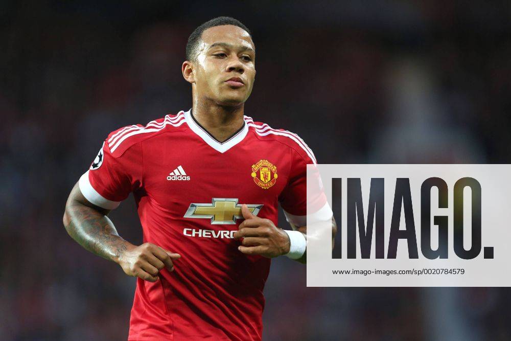 Memphis Depay of Manchester United ManU - Manchester United vs. Club Brugge - UEFA Champion s League Play Off - Old Trafford - Manchester - 18 08 2015 Pic Philip Oldham SportImage .