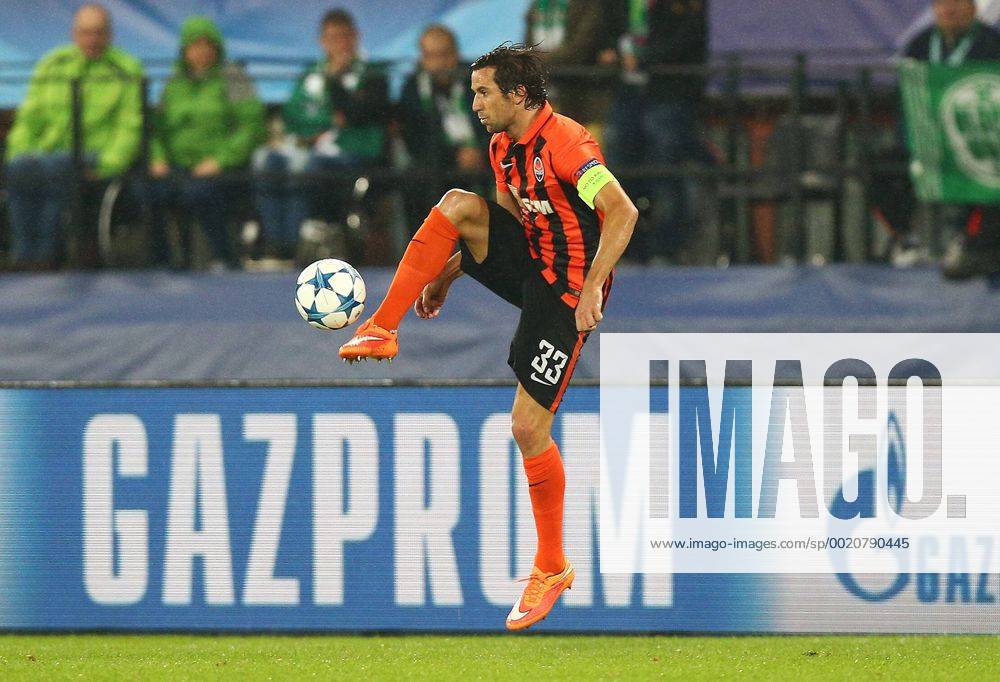 SOCCER - CL play off, Rapid vs Shakhtar VIENNA,AUSTRIA,19.AUG.15 - SOCCER - UEFA Champions League, play off, SK Rapid Wien vs FC Shakhtar Donetsk. Image shows Darijo Srna (Donetsk). Keywords: Wien Energie. GEPAxpictures xChristianxOrt