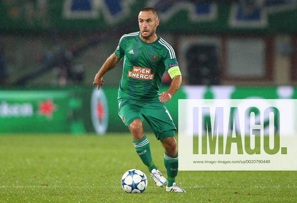 SOCCER - CL play off, Rapid vs Shakhtar VIENNA,AUSTRIA,19.AUG.15 - SOCCER - UEFA Champions League, play off, SK Rapid Wien vs FC Shakhtar Donetsk. Image shows Steffen Hofmann (Rapid). Keywords: Wien Energie. GEPAxpictures xChristianxOrt
