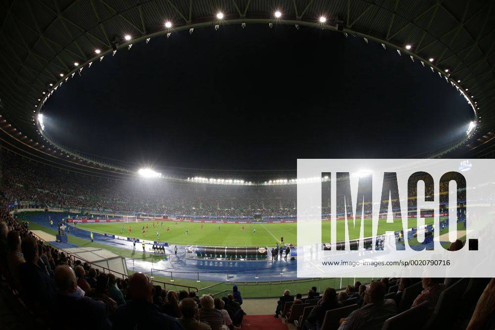 SOCCER - CL play off, Rapid VIENNA,AUSTRIA,19.AUG.15 - SOCCER - UEFA Champions League, play off, SK Rapid Wien. Image shows the Ernst Happel Stadion. Keywords: Wien Energie, stadium. GEPAxpictures xWalterxLuger