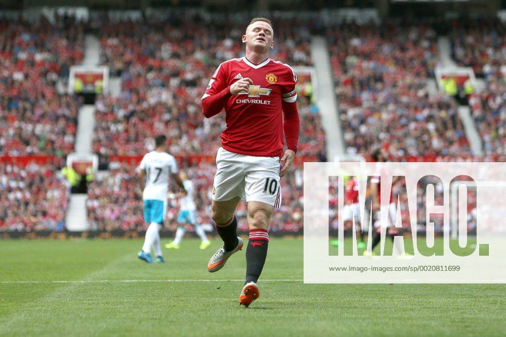 Wayne Rooney of Manchester United ManU looks dejected as he fails to latch on to a pass - Manchester United vs. Newcastle United - Barclay s Premier League - Old Trafford - Manchester - 22 08 2015 Pic Philip Oldham SportImage .
