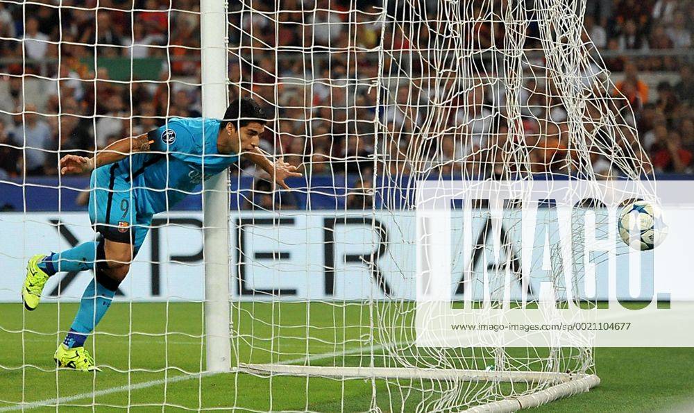 IPP20150916 Football - soccer: UEFA Champions League, AS Rom - Barcellona, il gol di Suarez Luis (Hinweis: Verwendung nur in Deutschland - only Germany) ZWEIx PhotoxPressx