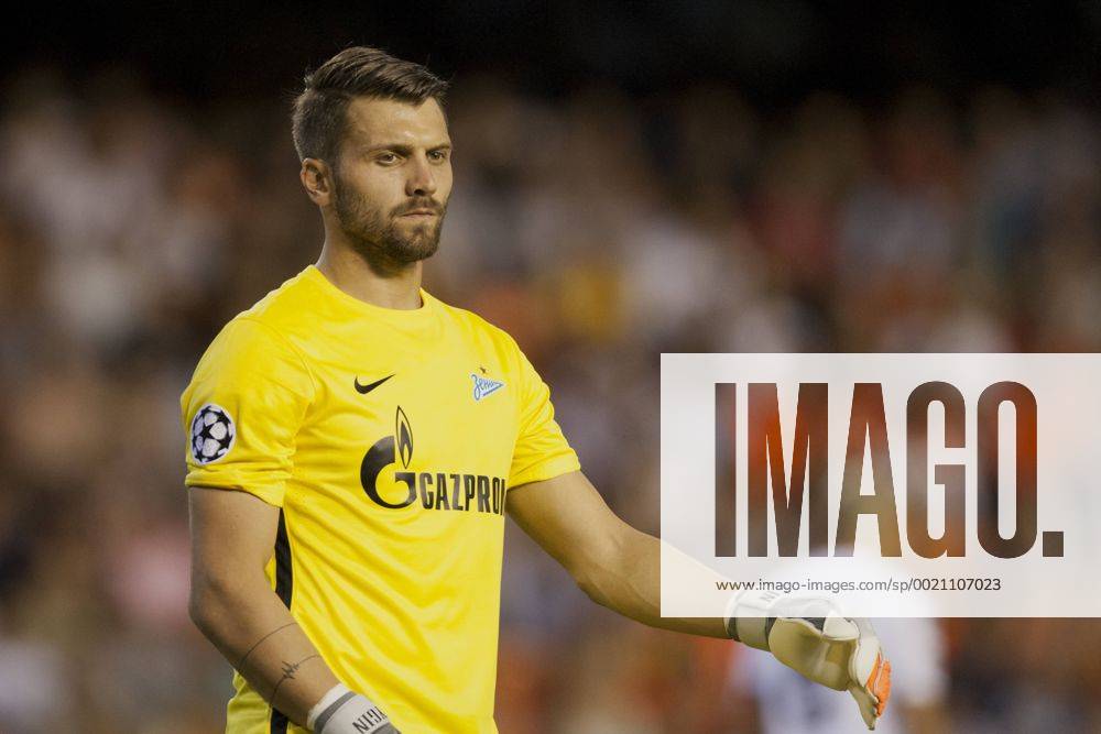 Yuri Lodygin during the match between Valencia CF against FC Zenit, week 1 of Champions League 2015 16 in Mestalla stadium, Valencia, SPAIN - 2015 september 16. (Photo: Jose Breton).