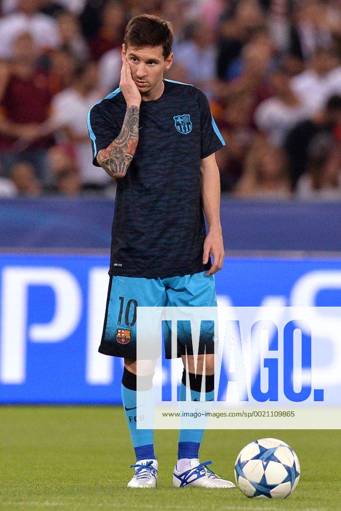 Lionel Messi Barcelona. Roma 16-09-2015 Stadio Olimpico Football Calcio Champions League 2015 2016 Group Stage - Group, AS Roma vs. FC Barcelona Barca AntoxBaldassarre
