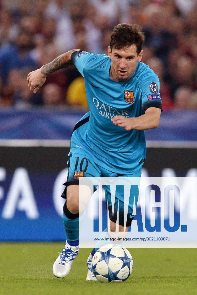 Lionel Messi Barcelona. Roma 16-09-2015 Stadio Olimpico Football Calcio Champions League 2015 2016 Group Stage - Group, AS Roma vs. FC Barcelona Barca AntoxBaldassarre