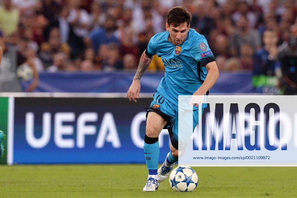 Lionel Messi Barcelona. Roma 16-09-2015 Stadio Olimpico Football Calcio Champions League 2015 2016 Group Stage - Group, AS Roma vs. FC Barcelona Barca AntoxBaldassarre