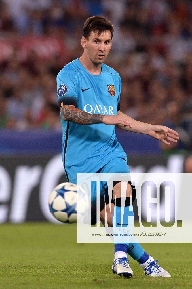 Lionel Messi Barcelona. Roma 16-09-2015 Stadio Olimpico Football Calcio Champions League 2015 2016 Group Stage - Group, AS Roma vs. FC Barcelona Barca AntoxBaldassarre
