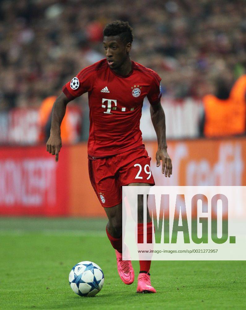 Fussball, Champions League, 2015 2016, Herren, Gruppenphase, 2. Spieltag, 29.09.2015, FC Bayern München - GNK Dinamo Zagreb 5-0, v.l. Freisteller, Einzelbild, Aktion, Ganzkörper, Ganzfigur, Einzelaktion, Kingsley Coman, FC Bayern München,