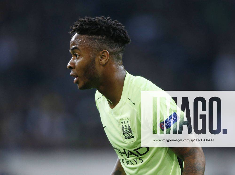 Mönchengladbach , Deutschland, UEFA Champions League , 2. Spieltag, Matchday 2 , Borussia Mönchengladbach : Manchester City1-2 im Borussia Park in Mönchengladbach am 30.09. 2015 Raheem STERLING (MCF)