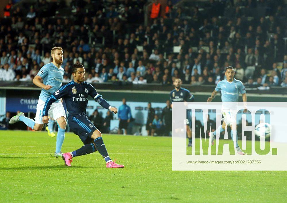 2015-09-30, Swedbank Stadion, Malmö In the picture: Ronaldo scoores 1-0 to Real Madrid. Pictures from the match Malmo FF - Real Madrid in the Champions League. The match is played at Swedbank Stadion in Malmö, Sweden. Match: Malmö FF - Real Madrid - 4.04925320