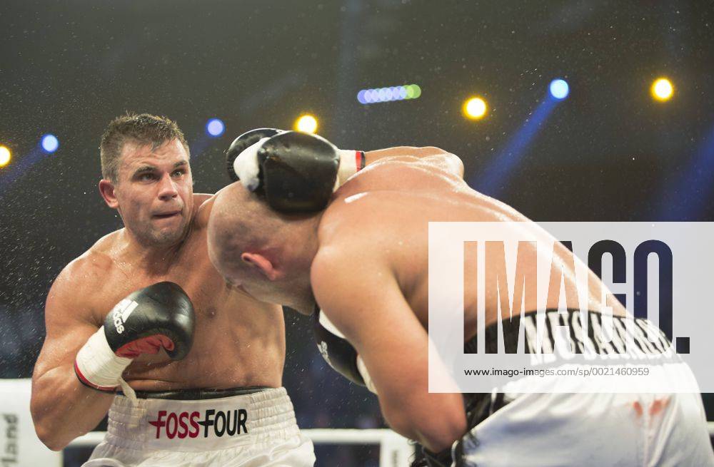 Musafarov vs. Boytsov Halle Westfalen BRD Boxen in Halle Westfalen, 30.8.2014 Timur Musafarov (BRD) vs. Denis Boytsov (Russland) (BRD)