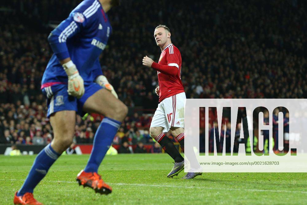 Wayne Rooney of Manchester United ManU looks dejected following his failed penalty - Manchester Untied vs Middlesbrough - Capital One League Cup - Old Trafford - Manchester - 28 10 2015 Pic Philip Oldham SportImage .