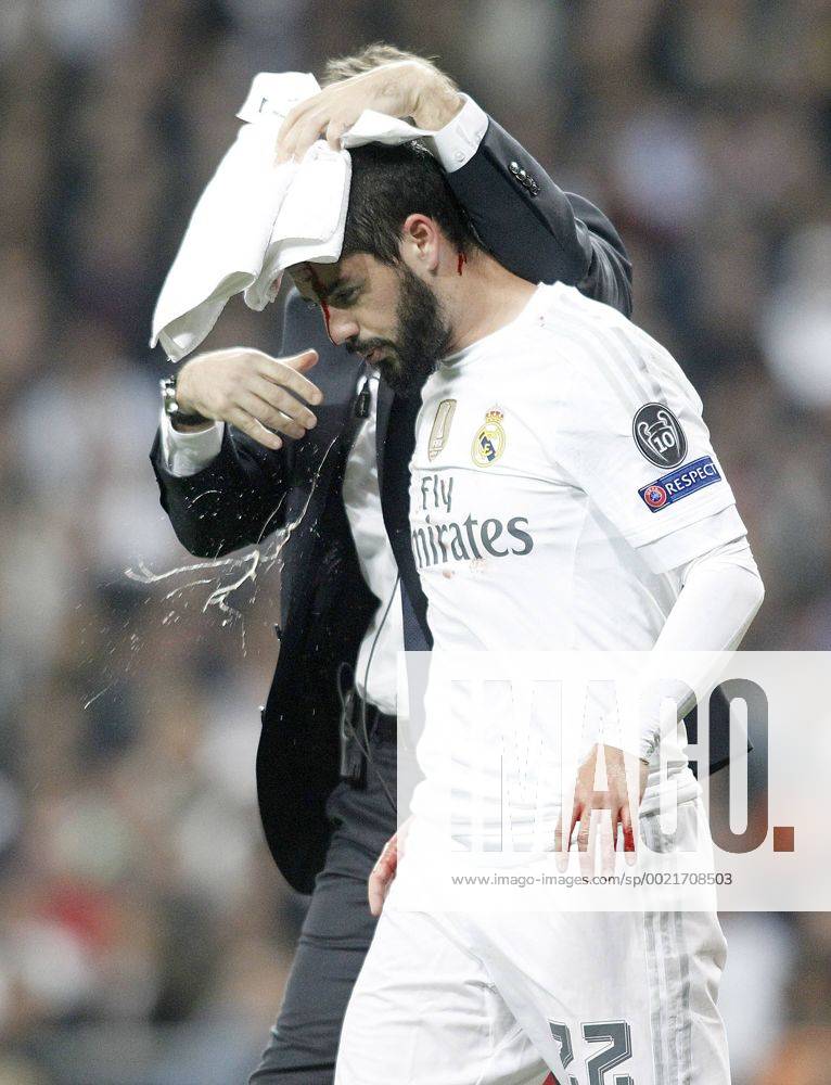 Fußball, Champions League, Real Madrid - Paris St. Germain Real Madrid s Isco injured during Champions League 2014 2015 Semi-finals 2nd leg match. November 3,2015. (2015110307)