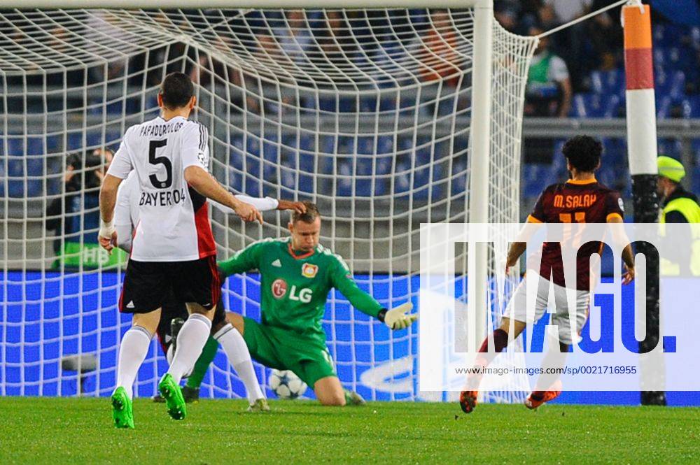 IPP20151104 Football - soccer: UEFA Champions League, AS Rom - Bayer 04 leverkusen, il gol di Mohamed Salah (Hinweis: Verwendung nur in Deutschland - only Germany) ZWEIx PhotoxPressx