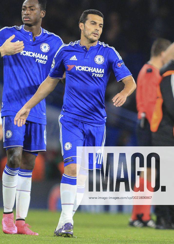 Football - 2015 2016 Champions League - Group G: Chelsea vs. Dynamo Kiev. Chelsea s Pedro at Stamford Bridge. COLORSPORT DANIEL BEARHAM che_dyn
