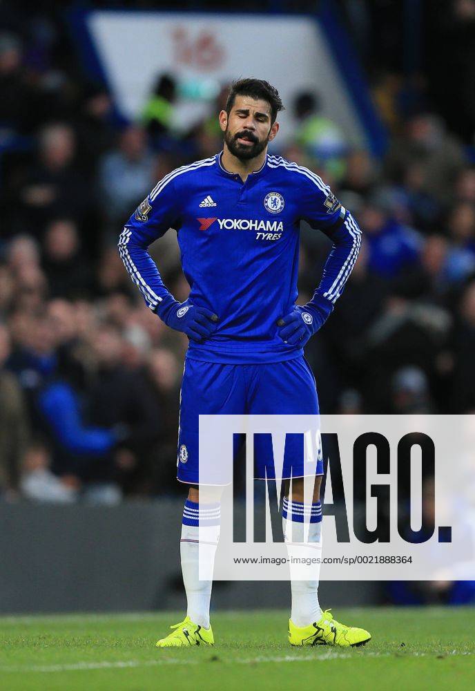 Chelsea s Diego Costa looks on dejected Barclays Premier League- Chelsea v Norwich City - Stamford Bridge - England - 21st November 2015 - Picture David Klein Sportimage .