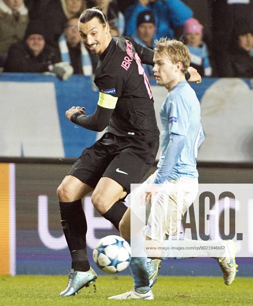 Malmoe Sweden 2015-11-25 Champions League 2015 16 Malmö FF(SWE) vs PSG(F) Zlatan Ibrahimovic(PSG) - 4.04937151