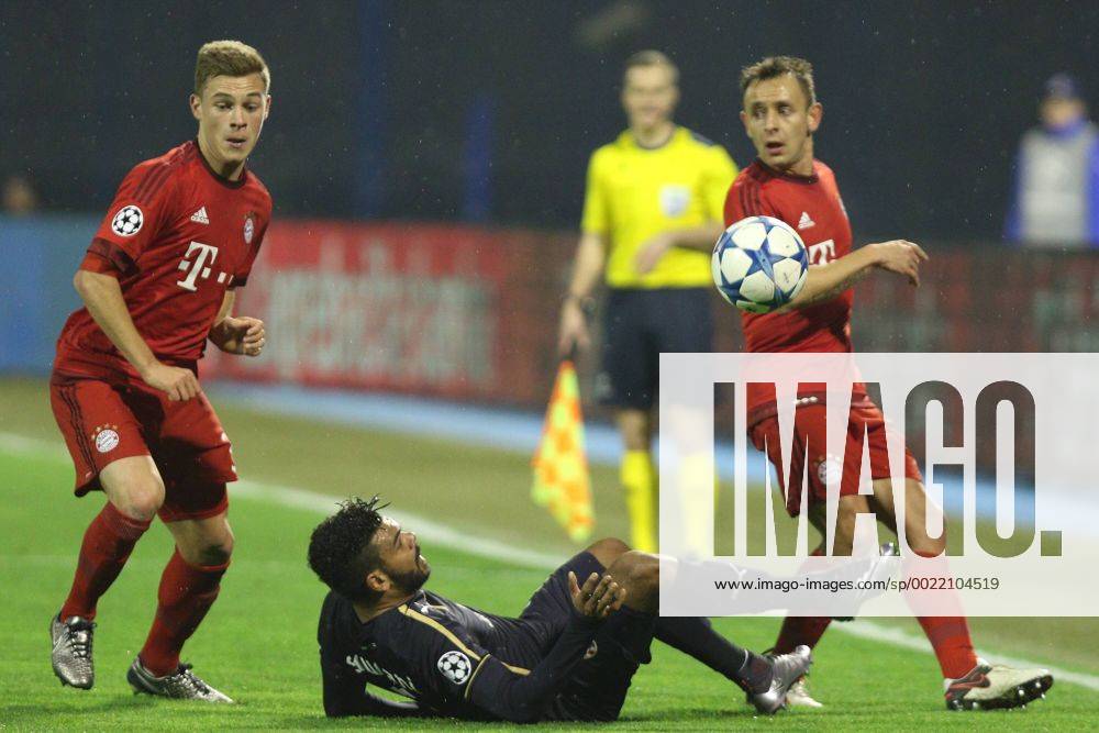 Zagreb, 09.12.2015., Stadion Maksimir, Champions League, group F, GNK Dinamo Zagreb (blue) 0-2 FC Bayern (red) Hilal SOUDANI (2) and Joshua KIMMICH (32), RAFINHA (13)