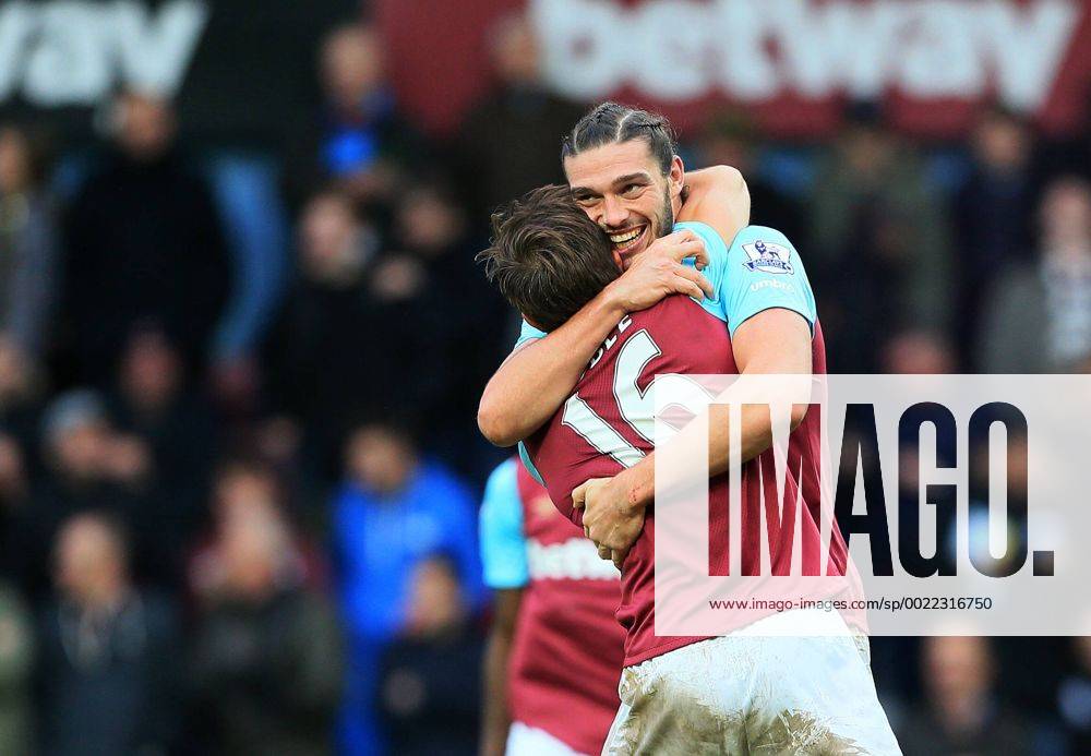 West Ham s Andy Carroll celebrates scoring his sides second goal Barclays Premier League - West Ham United vs Liverpool - Upon Park - England - 2nd January 2016 - Picture - David Klein Sportimage .