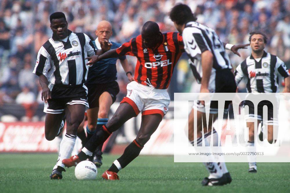 GEORGE WEAH - Fußball SERIE A 1996-97 UDINESE- AC MILAN 1-1