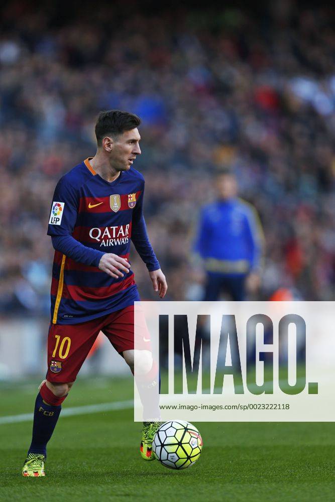 Lionel Messi (Barcelona), MARCH 12 2016 - Football Soccer : Spanish Primera Division Liga BBVA match between FC Barcelona Barca 6-0 Getafe at Camp Nou stadium in Barcelona, Spain. NoxThirdxPartyxSales (oqma_BCNGTF_002)
