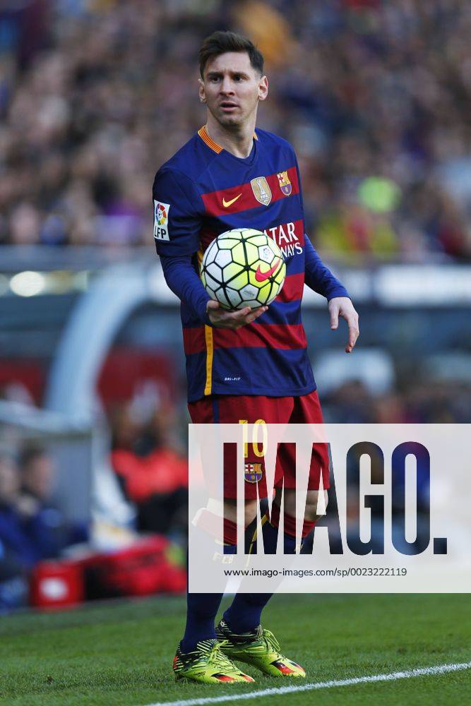 Lionel Messi (Barcelona), MARCH 12 2016 - Football Soccer : Spanish Primera Division Liga BBVA match between FC Barcelona Barca 6-0 Getafe at Camp Nou stadium in Barcelona, Spain. NoxThirdxPartyxSales (oqma_BCNGTF_003)