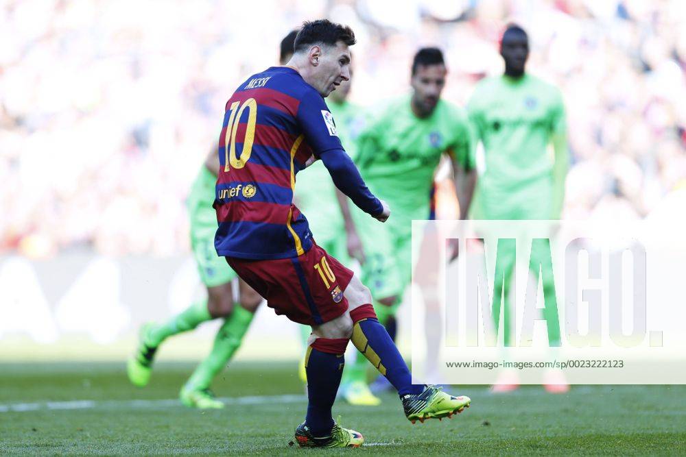 Lionel Messi (Barcelona), MARCH 12 2016 - Football Soccer : Spanish Primera Division Liga BBVA match between FC Barcelona Barca 6-0 Getafe at Camp Nou stadium in Barcelona, Spain. NoxThirdxPartyxSales (oqma_BCNGTF_007)