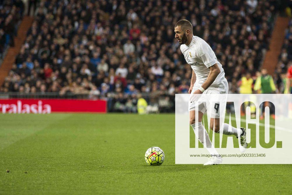 Real Madrid s Karim Benzema during La Liga match. March 20,2016. (20160320088)