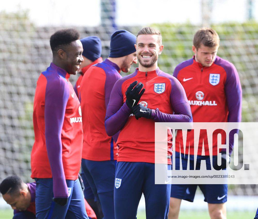 England s Jordan Henderson during training at the Tottenham Hotspur Training Centre. Photo credit should read: David Klein Sportimage .