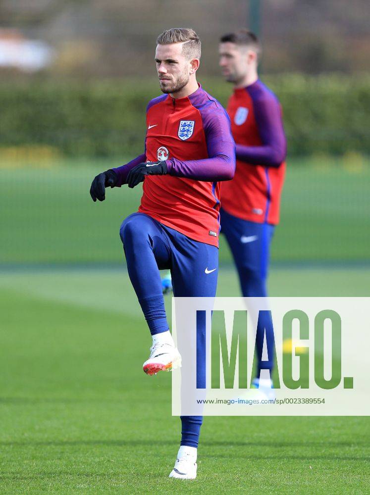 England s Jordan Henderson during training at the Tottenham Hotspur Training Centre. Photo credit should read: David Klein Sportimage .