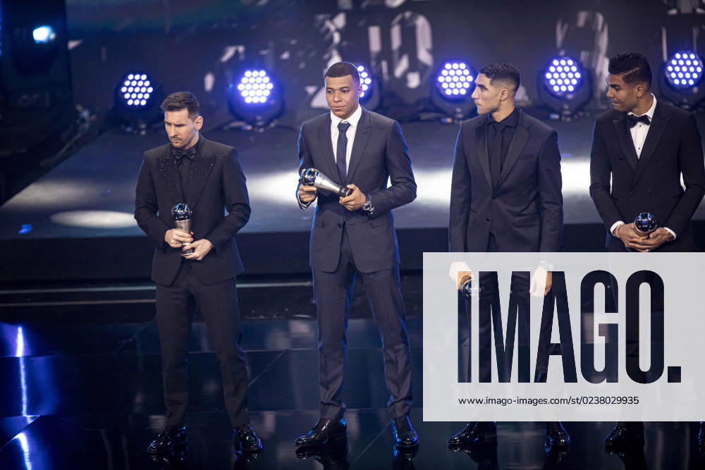 Lionel Messi and kylian mbappà during The Best FIFA Football Awards 2022 on February 27, 2023 in Paris, France NEWS: The Best FIFA Football Awards 2022 on February 27, 2023 in Paris, France ElyxandroCegarra Panoramic