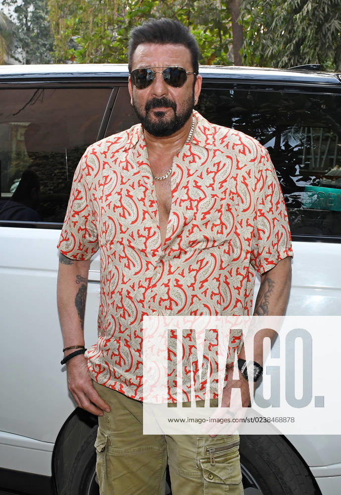 Bollywood actor Sanjay Dutt poses for a photo after arriving for the launch of sneakers and streetwear brand store in Mumbai. Mumbai India - ZUMAs197 20230304_zaa_s197_156
