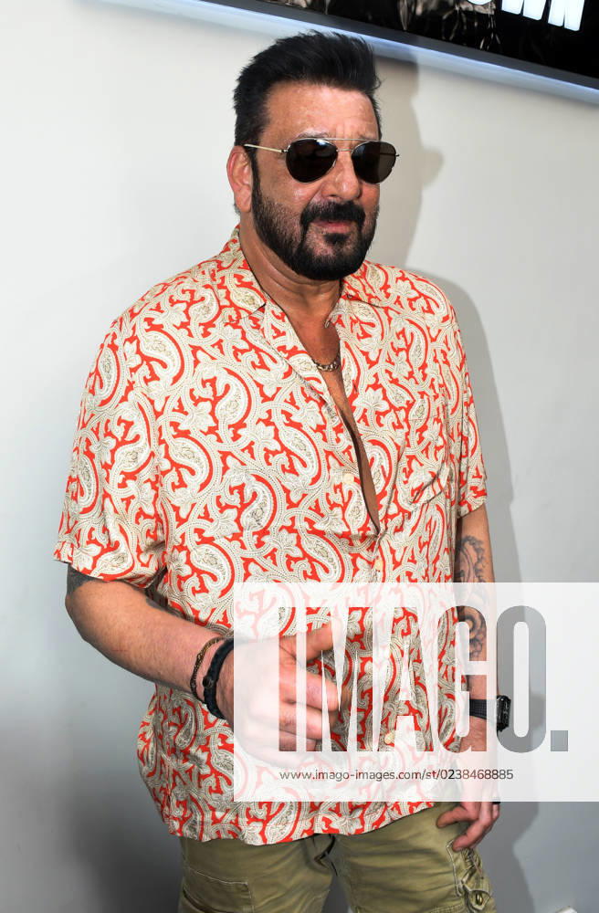 Bollywood actor Sanjay Dutt poses for a photo after arriving for the launch of sneakers and streetwear brand store in Mumbai. Mumbai India - ZUMAs197 20230304_zaa_s197_158