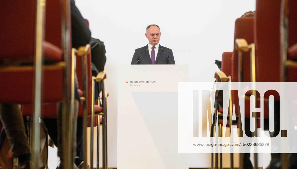 20230306 Praesentation der Kriminalstatistik 2022 WIEN, OESTERREICH - 6. MAERZ: xx bei der Praesentation der Kriminalstatistik 2022 im Innenministerium am 6. Maerz, 2023 in Wien, Oesterreich. 230306_SEPA_32_038