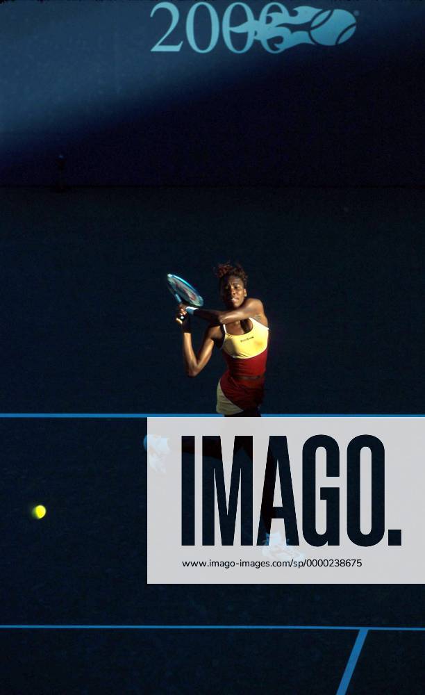 Venus Williams (USA) im Jahr 2000 Tennis Damen US Open 2000, Grand Slam, WTA-Tour, Hartplatz, Hardcourt, Hartplatzturnier, Hartplatztennis Totale Flushing Meadow New York Dynamik,
