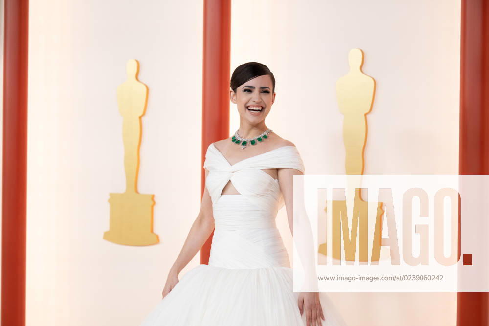 Sofia Carson arrives on the red carpet of The 95th Oscars® at the Dolby® Theatre at Ovation Hollywood on Sunday