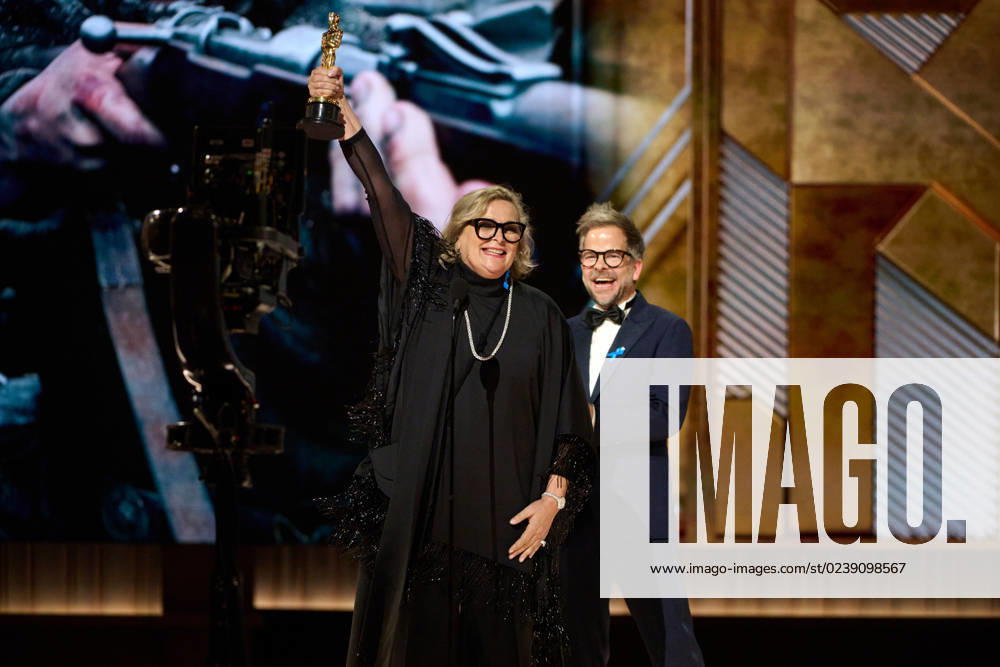 Ernestine Hipper and Christian M. Goldbeck accept the Oscar® for Production Design during the live ABC telecast of the 95th Oscars® at the Dolby® Theatre at Ovation Hollywood on Sunday