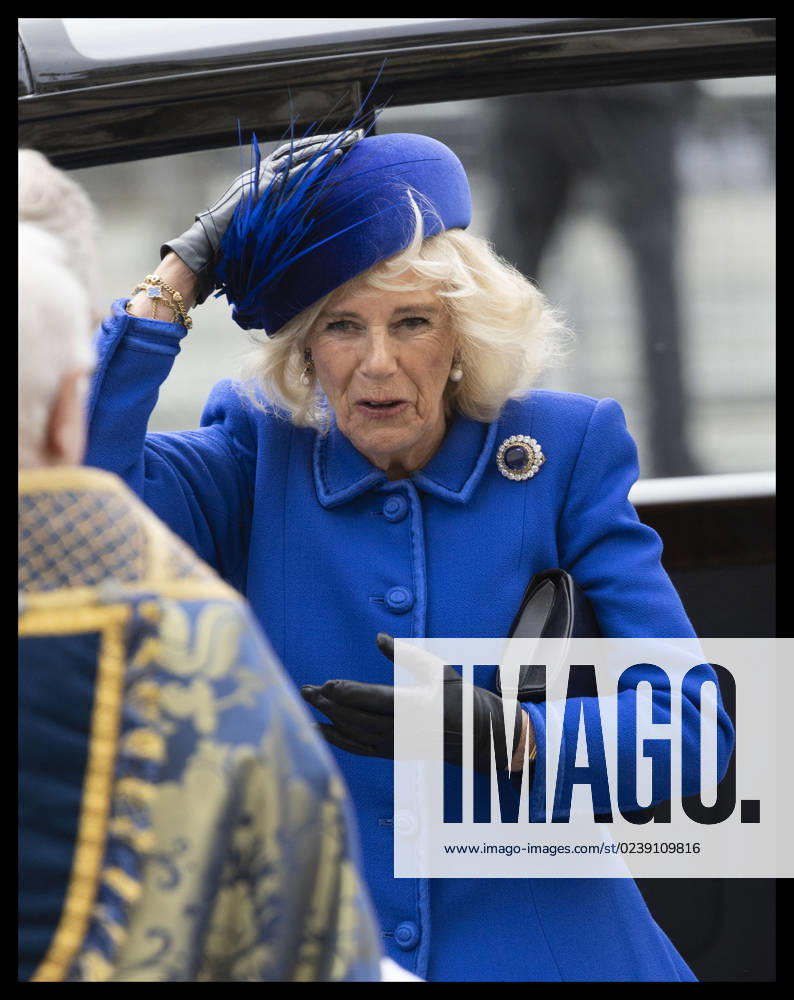 . 13 03 2023. London, United Kingdom. Camilla, Queen Consort, arriving at the Commonwealth Day service at Westminster Abbey in London. xStephenxLockx xi-Imagesx IIM-24226-0112